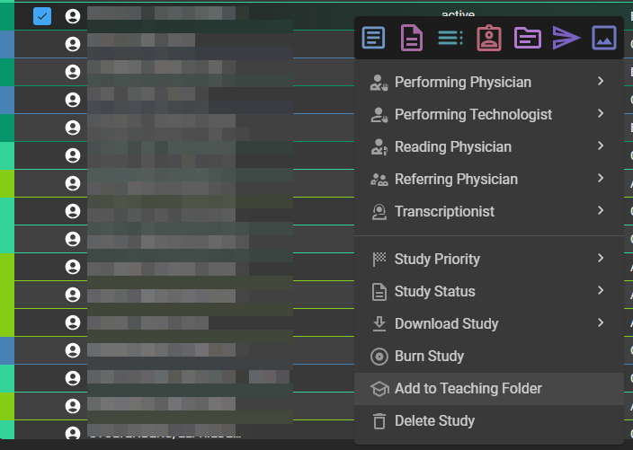 Add to teaching folder