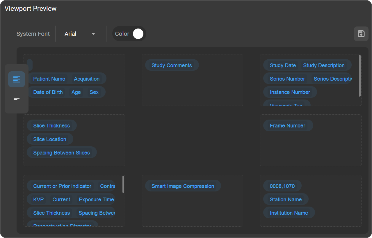Customize Tiers panel
