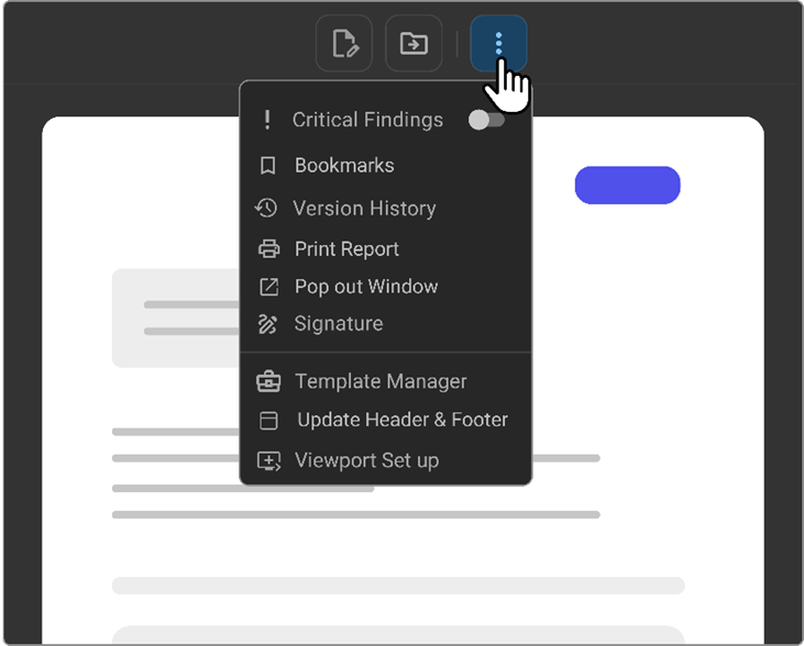 document toolbar
