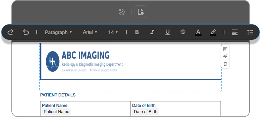 Document Toolbar