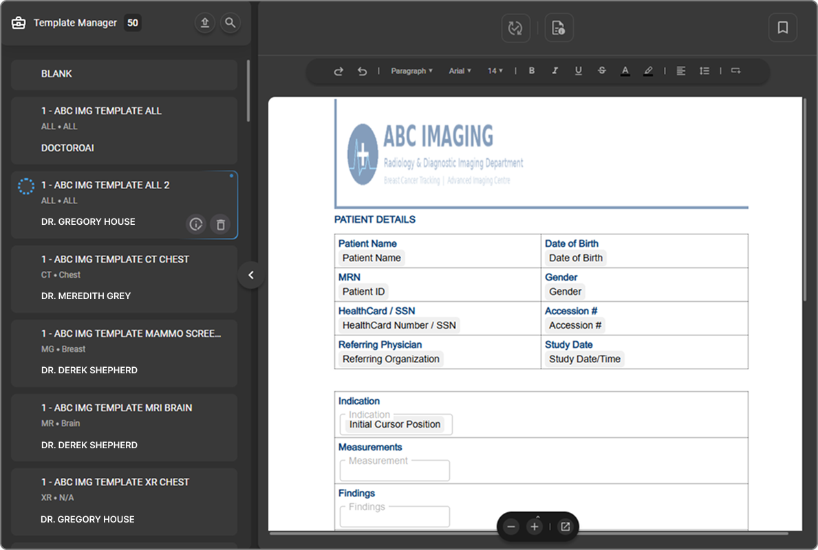 Template Manager