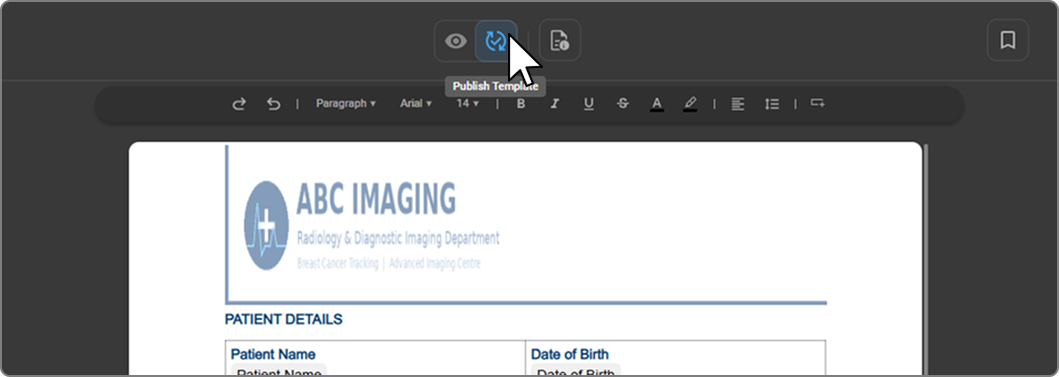 Publish Template icon