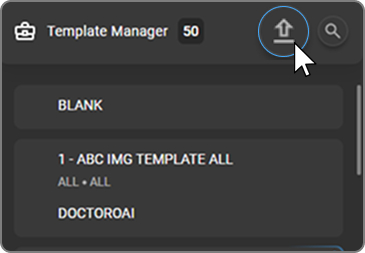 Upload Template Button