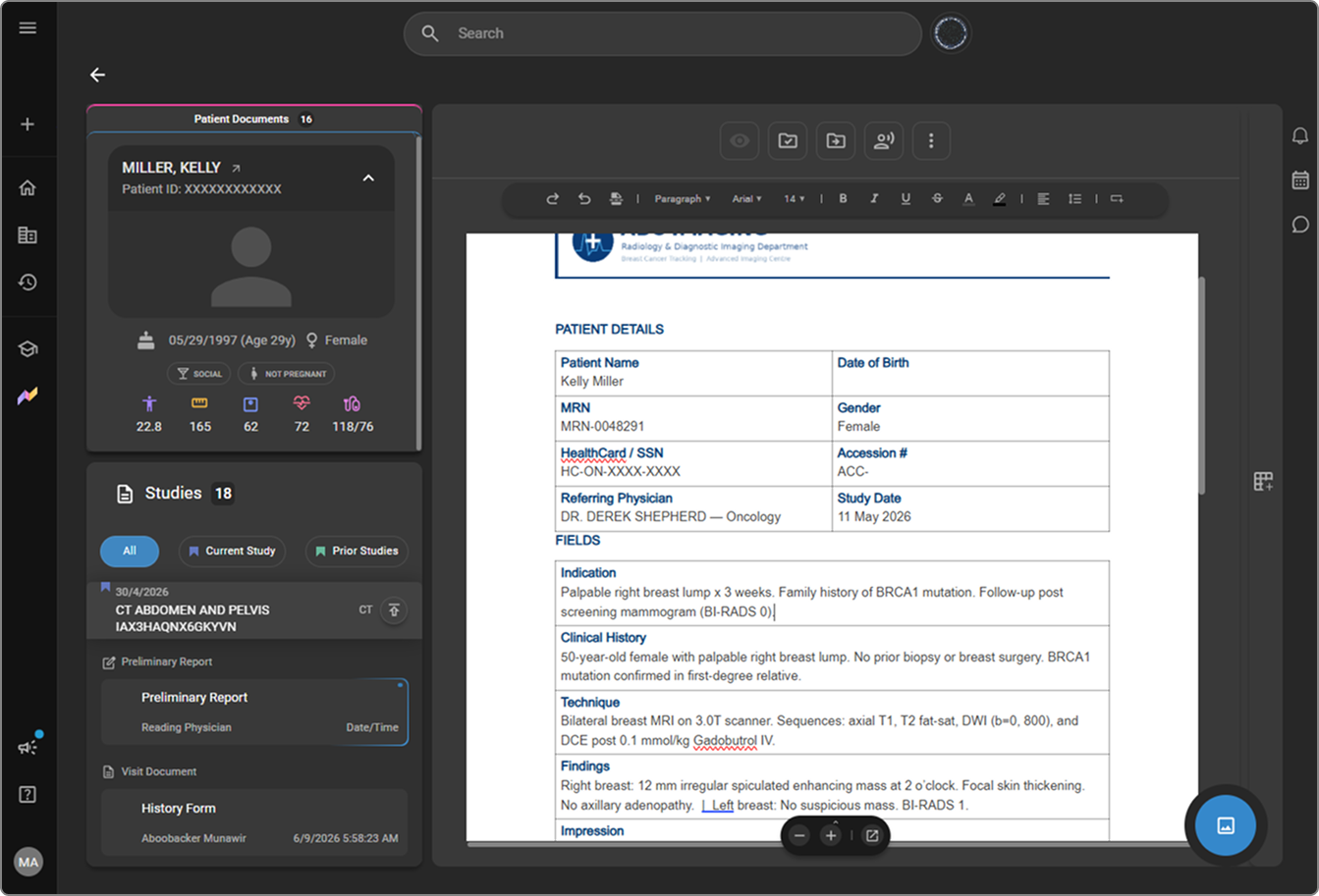 Document Explorer panel showing the collapse/expand toggle arrow