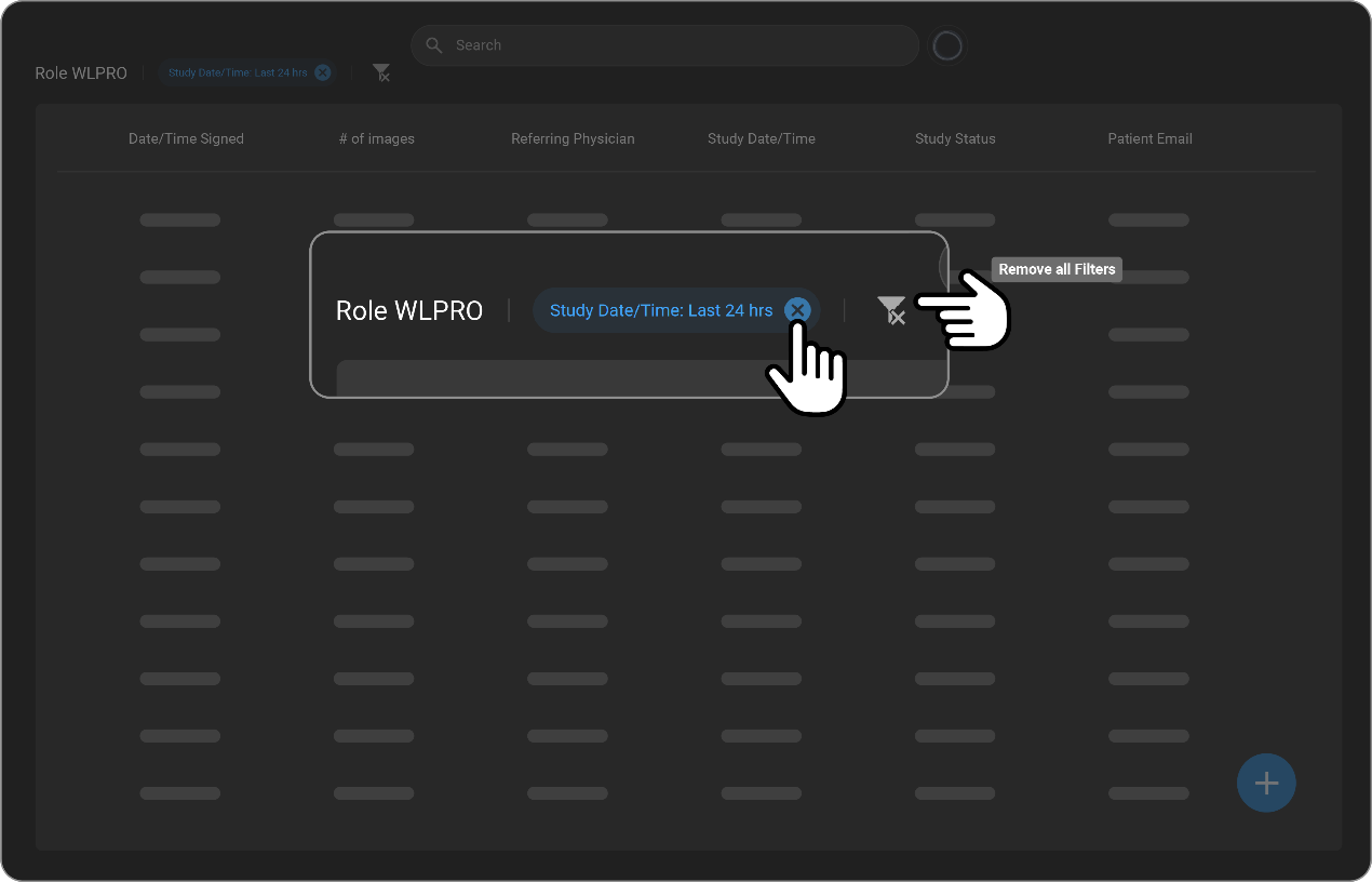 filtering and search