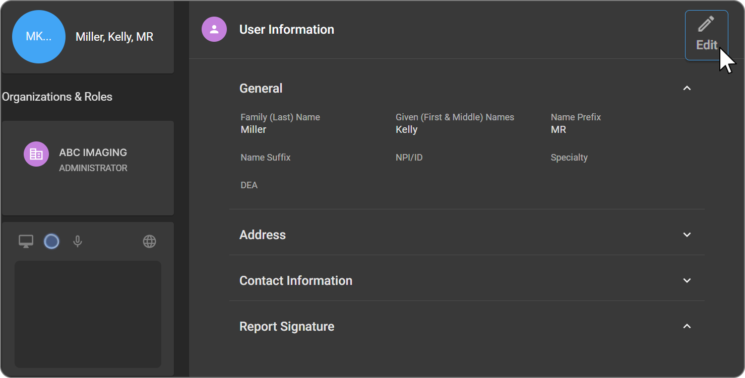 User Profile