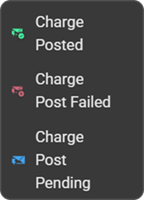 Charge posting envelope icon — Charge Posted state