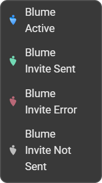 Blume Patient Portal icon — Active state (blue)