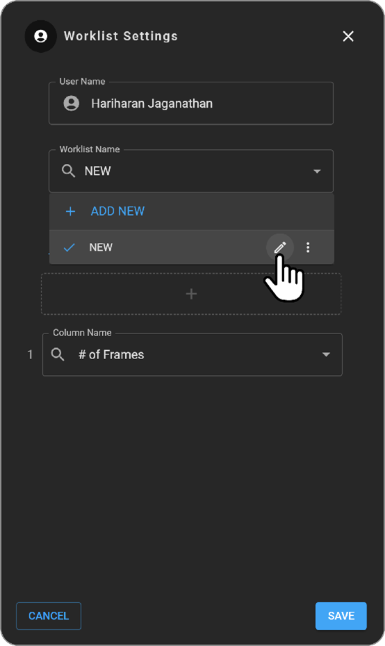 worklist customization