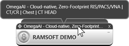 OmegaAI label on the Fluency Direct Control Bar