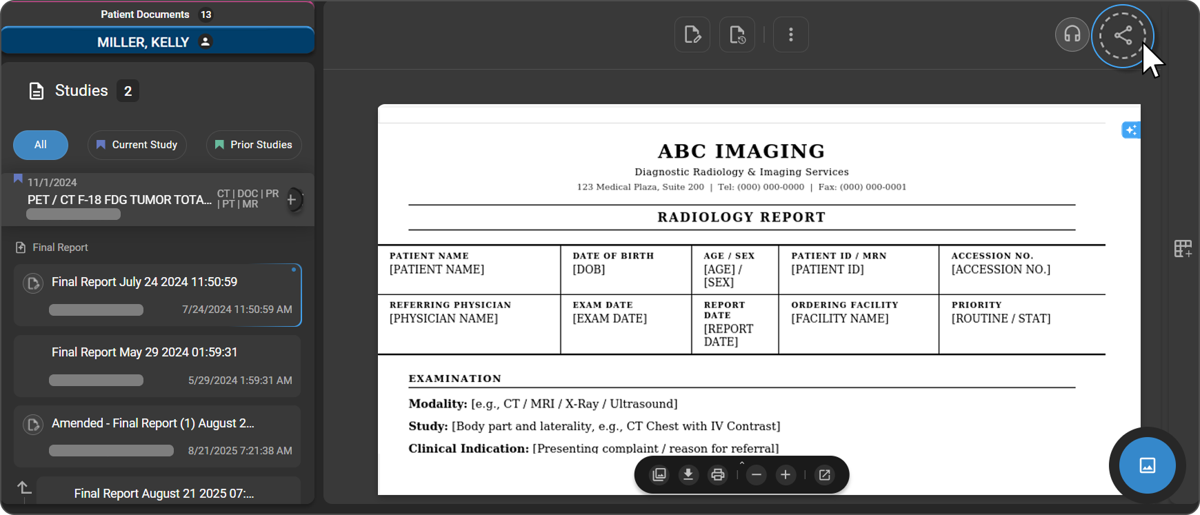 Icono de compartir – Visor de documentos