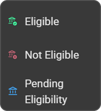 Icono de elegibilidad — Estado «Elegible»